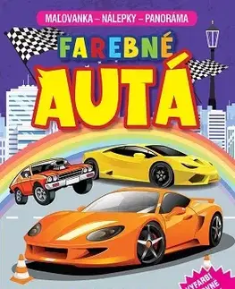 Nalepovačky, vystrihovačky, skladačky Farebné autá