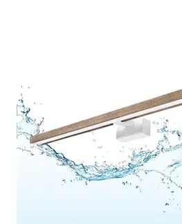 Kúpeľňové zrkadlá BRILAGI-LED Kúpeľňové osvetlenie zrkadla 3v1 WOODY MIRROR LED/15W/230V 80 cm IP44 biela/dub 8590828039310