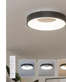 Svietidlá BRILAGI - stmievateľné LED stropné svietidlo FALCON II LED/67W/230V priemer 40 cm čierne s diaľkovým ovládaním BRC2668-400/CR