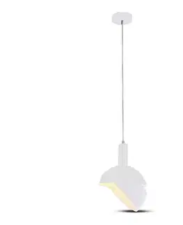 Svietidlá  Luster na lanku 1xE14/60W/230V biela 3920