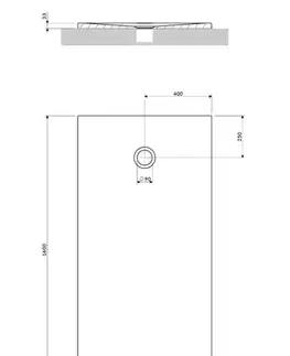 Vane OMNIRES - AQUAPURE liaty mramor - vanička protišmyková, 80 x 160 cm, biela mat AQUAPURE80-160BM