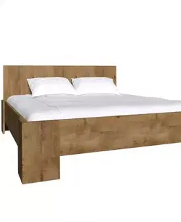 Dvojlôžkové postele Posteľ  L2 Montana  L2 dub lefkas