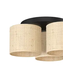 Svietidlá  Luster prisadený RATTAN 3xE27/60W/230V ratan 5276