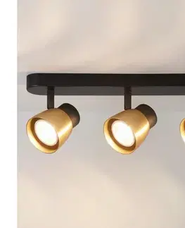 Svietidlá BRILAGI - Bodové svietidlo NUGGET 3xGU10/30W/230V čierna/zlatá WO-OEM-25CF-D03-BG