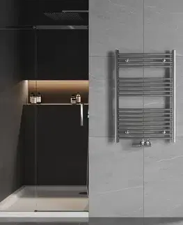 Radiátory do kúpeľne MEXEN - Ares vykurovací rebrík/radiátor 900 x 600 mm, 342 W, chróm W102-0900-600-00-01