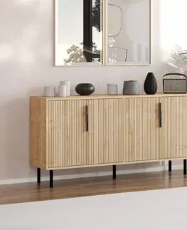 Komody Konzolový stolík Clara - Sapphire Oak