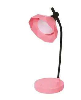 Lampy do obývačky Stolová LED lampa  FLEUR 66353 ružová LB1