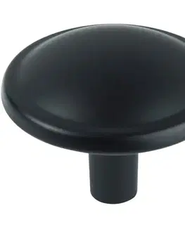Úchytky a rukoväte Nábytkový gombík Mali, Ø32 mm, čierny