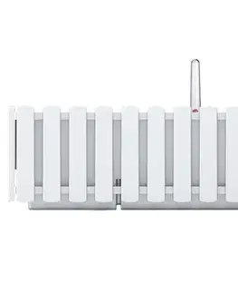 Kvetináče a truhlíky NABBI DDEF600W samozavlažovací plastový balkónový kvetináč 58 cm biela