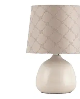 Lampy Rabalux 4380 - Stolná lampa ELLIE E14/40W béžová 4380