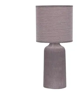 Lampy ONLI - Stolná lampa SHELLY 1xE27/22W/230V hnedá 45 cm 064/LGM