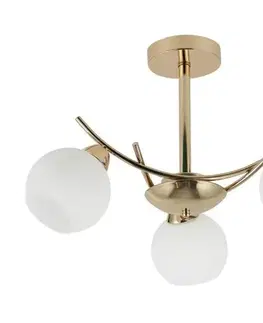 Svietidlá  Luster na tyči AMOS 3xE27/40W/230V zlatá 33-37473