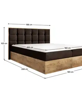 Boxspring Boxspringová postel SUSAN 2 Tempo Kondela
