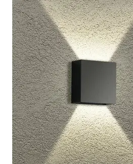LED osvetlenie BRILAGI - LED vonkajšie nástenné svietidlo DOUBLERAY LED/4W/230V čierne IP65 BRI245