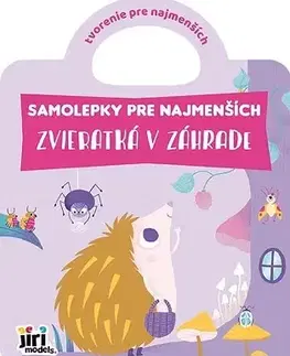 Nalepovačky, vystrihovačky, skladačky Samolepky pre najmenších - Zvieratká v záhrade