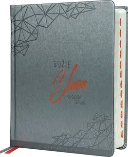 Biblie, biblistika Poznámková Biblia, ekumenický preklad, s DT, antracitová, 2023