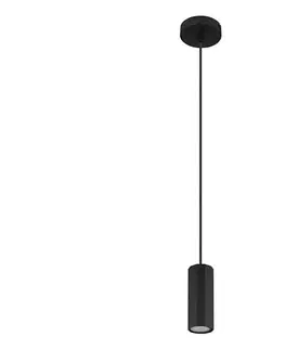 Svietidlá Globo 57918HB - Luster na lanku JAMES 1xGU10/25W/230V čierna 57918HB