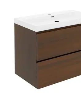 Kúpeľňový nábytok Kúpeľňová skrinka s umývadlom SAT B-Way 59x50x45 cm orech mat BWAY260NUTU4 BWAY260NUTU4
