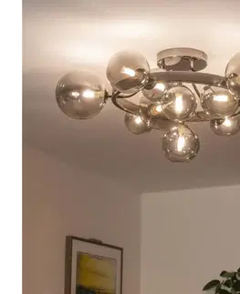 Svietidlá BRILAGI - LED Prisadený luster MILLA 10xG9/3W/230V čierny chróm/dymová 9010-10CS