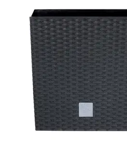 Kvetináče PROSPERPLAST - Kvetináč RatoLow 20cm antracit
