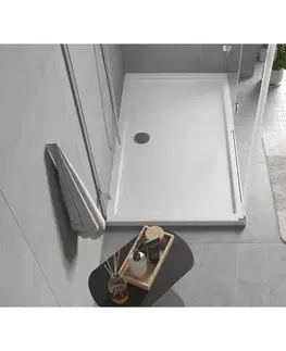 Vane MEXEN - Flow sprchová vanička obdĺžniková slim 70 x 150, biela lesk 46R107015