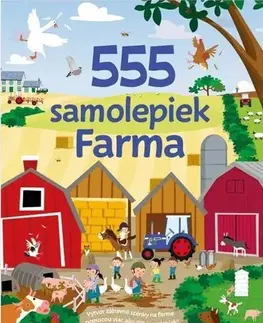 Nalepovačky, vystrihovačky, skladačky 555 samolepiek: Farma