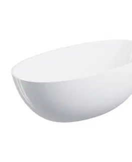 Vane OMNIRES - SHELL M+ voľne stojaca vaňa, 148 x 75 cm, biela lesk SHELL148WWBP