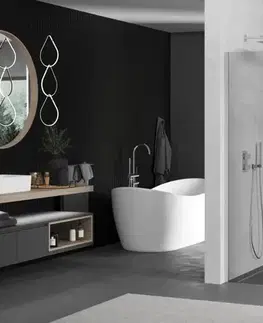 Sprchové dvere MEXEN/S - Kioto Sprchová zástena WALK-IN 90 x 40, transparent, chróm 800-090-212-01-00-040