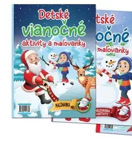 Nalepovačky, vystrihovačky, skladačky Detské vianočné aktivity a maľovanky