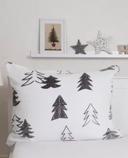 Dekoračné obliečky MKLozkoviny.sk Obliečka na vankúš mikroplyš 70 × 90 cm - Stromček-  -