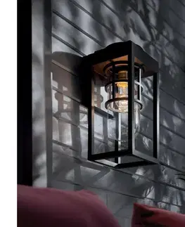 Svietidlá Elstead Kichler KL-HONE-S-BKT - Vonkajšie nástenné svietidlo HONE S 1xE27/60W/230V IP44 KL-HONE-S-BKT