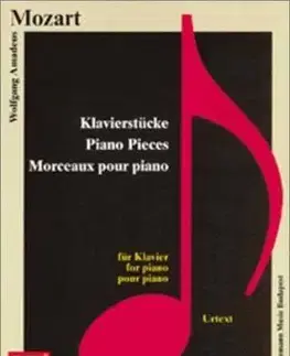 Hudba - noty, spevníky, príručky Mozart, Klavierstücke - Wolfgang Amadeus Mozart