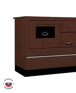 Sporáky THORMA Sporák ÖKONOM 85/FIKO, DeLuxe, 7kW, hnedý, ľavý