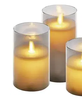 Vianočné dekorácie  SADA 3x LED sviečok LED/6xAA DCCW05