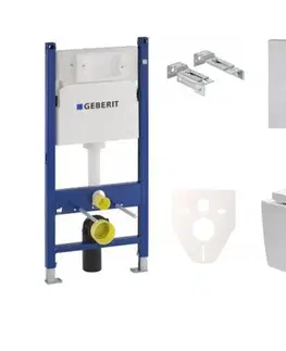 Záchody Cenově zvýhodněný závěsný WC set Geberit do lehkých stěn / předstěnová montáž + WC SAT Brevis SIKOGES7W7S SIKOGES7W7S