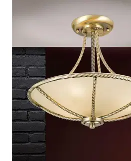 Svietidlá Orion DL 7-568/3 - Luster na tyči MAURO 3xE27/60W/230V pr. 42 cm bronz DL 7-568/3 Patina