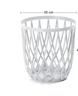 Úložné boxy NABBI IKUB35 plastový univerzálny kôš 35 l biela