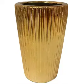 Záhrada Kvetináč YS44193 Electroplating Effect D8xh12 Gold