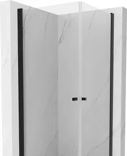 Vane MEXEN/S - Pretoria Duo sprchovací kút 90x90, transparent, čierna + sprchová vanička vrátane sifónu 852-090-090-70-02-4010B