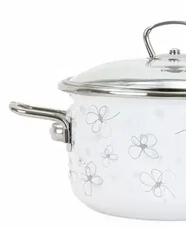 Hrnce BELIS - Hrniec s pokrievkou 3,5L, 20cm biely PREMIUM