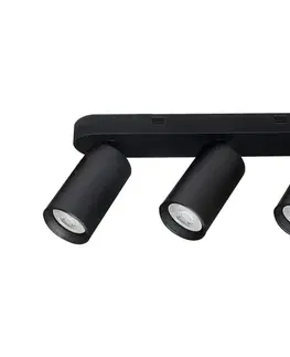Svietidlá Rabalux 73083 - Bodové svietidlo YORLI 3xGU10/7W/230V čierna 73083
