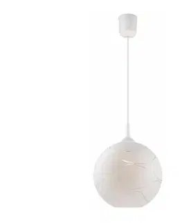 Svietidlá  Luster na lanku 1xE27/60W/230V LM 1.1/10 BIAŁY FALE