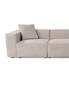 Sedacie súpravy Rohová sedacia súprava / Rohová pohovka Lora (L1-O1-1R-POUFFE ) - Mocha