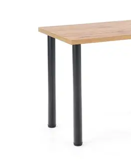 Jedálenské stoly HALMAR Modex 2 90 jedálenský stôl dub wotan / čierna