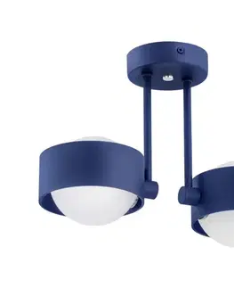 Svietidlá Argon 7090 - Luster na tyči MASSIMO PLUS 2xG9/6W/230V modrá 7090