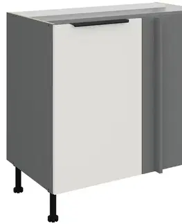 Kuchynské skrinky stojace Kuchynská skrinka Aria-Wh/Ant Anti Fingerprint 105 Nd 1f Bb