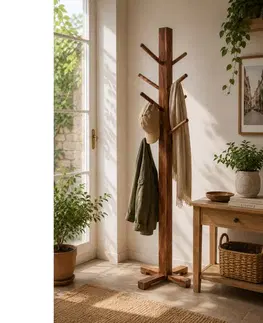 Predsieň Stojaci vešiak Gani 60x178x60 z indického masívu palisander