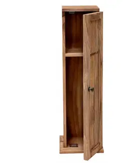 Kúpeľňový nábytok Skrinka na toaletný papier 20x80x20 indický masív palisander