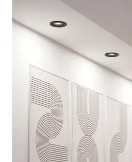 Svietidlá Eglo 902265 - SADA 3× LED zapustené bodové svietidlo BARRANCO LED/4,8 W/230 V čierna 902265