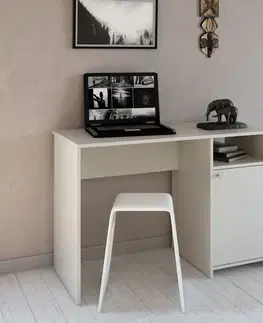 Písacie a pracovné stoly KONDELA Dede pc stôl kašmír